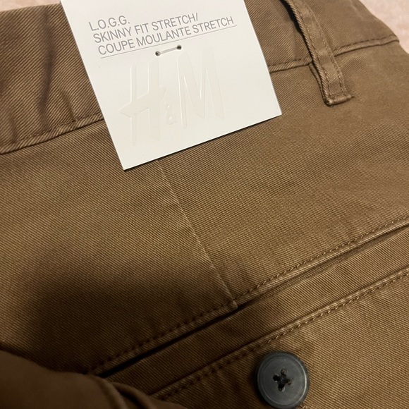 NWT H&M Mens skinny fit stretch pants size 38 - Picture 3 of 3